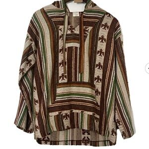 Striped Hooded Baja Jacket